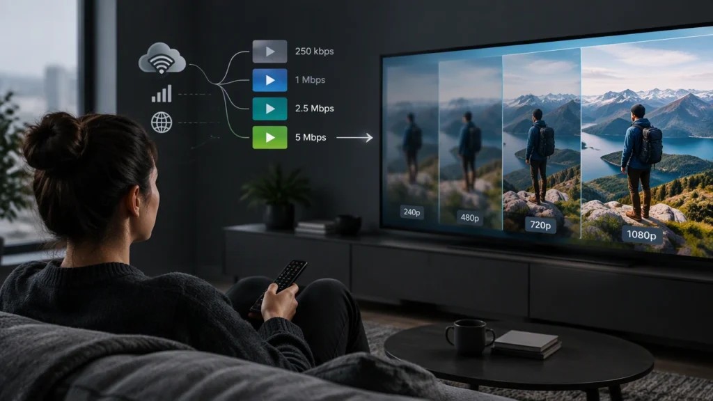 Video trực tuyến thích ứng chất lượng như thế nào: Giải thích về adaptive bitrate streaming